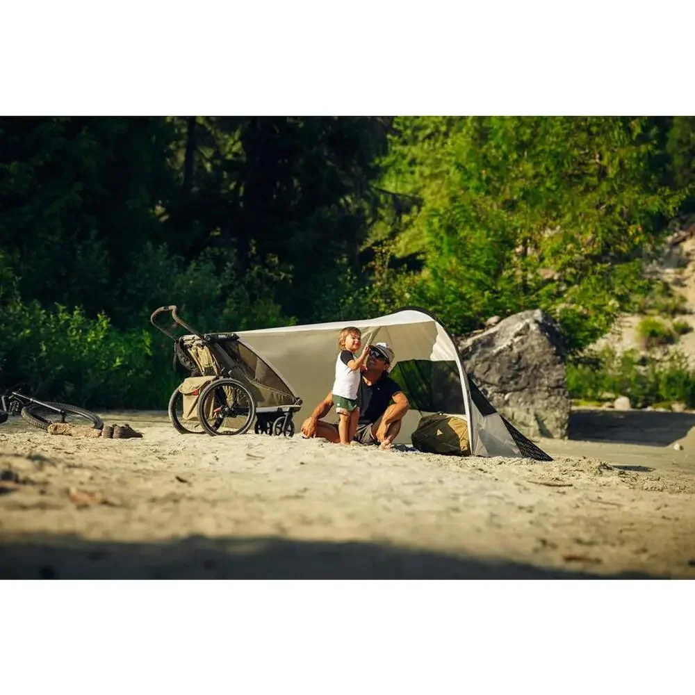 Thule Sun & Wind Tarp for Chariots & Urban Glide Strollers Tool Free Install - Picture 4 of 9